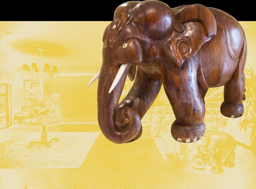elephant carving